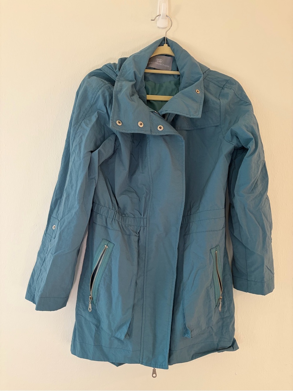 Tart Collections Teal Lightweight Trench Coat